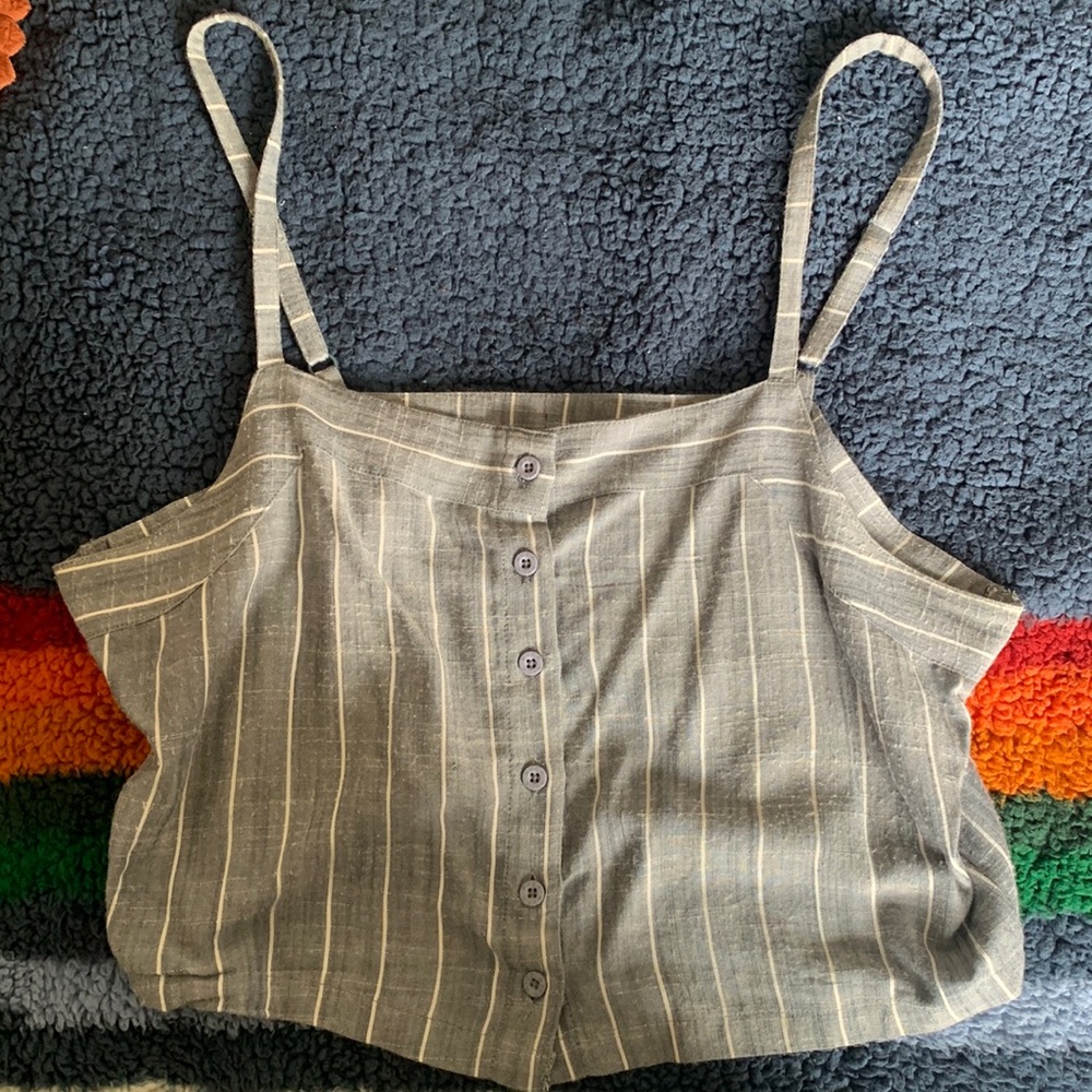 RVCA striped tank top